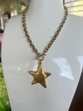 Load image into Gallery viewer, Starlight toggle necklace 18 K gold, non-tarnish

