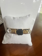 Load image into Gallery viewer, Tova Karsten cuff bracelet in black and white
