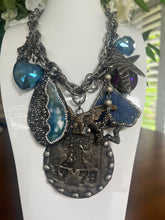 Load image into Gallery viewer, Art by Amy blue “1776” Patriotic Necklace
