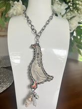 Load image into Gallery viewer, Art by Amy Silly  Goose Pottery Necklace
