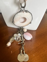 Load image into Gallery viewer, Art by Amy lightweight natural stone shell center necklace
