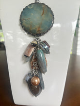 Load image into Gallery viewer, Art by Amy Blue Galaxy Stone Multi Drop Necklace
