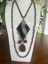 Load image into Gallery viewer, Art by Amy Jasper Stone and Diamond Black  Stone
