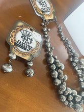 Load image into Gallery viewer, Art by Amy Cowboy Pearl Earrings
