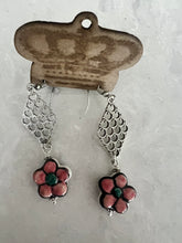 Load image into Gallery viewer, Art by Amy Yellow Pottery Flower Earrings
