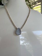 Load image into Gallery viewer, Tova Milli Necklace in Ultra Baby Blue and clear crystals
