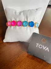 Load image into Gallery viewer, Tova Croatia Stretch Bracelet in Candy Crush Opal

