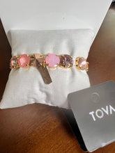 Load image into Gallery viewer, Tova Croatia Stretch Bracelet in Candy Glam Blush
