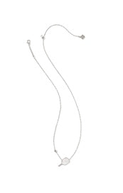 Kendra Scott Pickleball Pendant Necklace in Silver