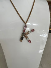 Load image into Gallery viewer, Tova “K” Monogram Necklace in Neon

