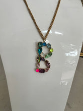 Load image into Gallery viewer, Tova Monograms in Neon “B” Necklace

