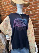 Load image into Gallery viewer, AC/DC Tee with Neutral Kantha Sleeves
