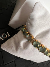 Load image into Gallery viewer, Tova Oakland Stretch Bracelet in Citrus lime luster D medium
