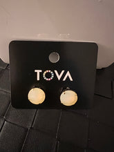 Load image into Gallery viewer, Tova Basics Stud Earring in Ultra Canary White Opal
