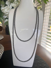 Load image into Gallery viewer, 60” Silver 5mm Navajo Pearl Necklace – Extra Long Southwestern Necklace
