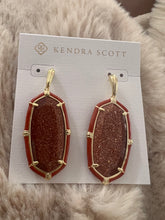 Load image into Gallery viewer, Kendra Scott Elle Enamel
Drop Earrings - Gold Orange
Goldstone
