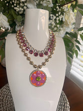 Load image into Gallery viewer, Tova Toshika Necklace in citrus, lime champagne
