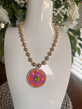 Load image into Gallery viewer, Tova Toshika Necklace in citrus, lime champagne
