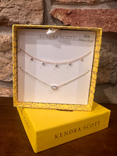 Load image into Gallery viewer, Kendra Scott mini  Elise and Amelia necklace in gold with pink opal light crystals
