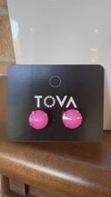 Load and play video in Gallery viewer, Tova The Sofia Necklace in Fuchsia White Opal
