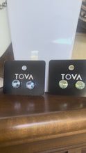 Load and play video in Gallery viewer, Tova Basics Studs in Light Sapphire
