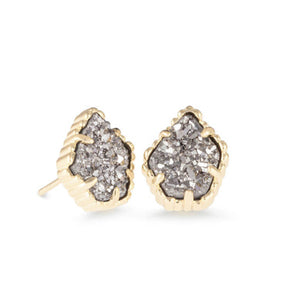 Kendra Scott Tessa Gold Platinum Drusy Earrings