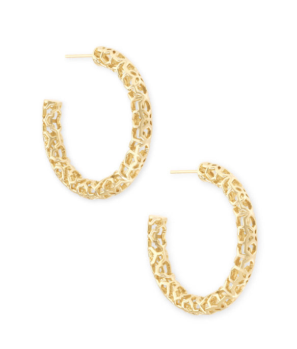 Kendra Scott Maggie Gold Hoop Earrings