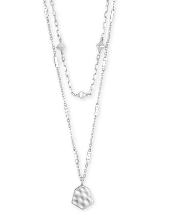 Kendra Scott Clove Silver Multi Necklace