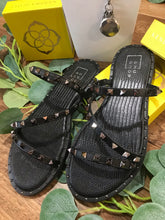 Load image into Gallery viewer, Studded Black Sandals
