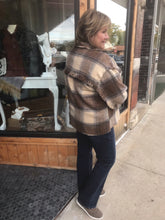 Load image into Gallery viewer, Frayed Brown Plaid Jacket
