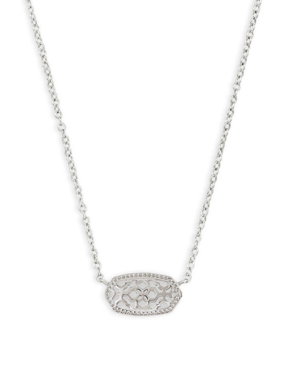 Kendra Scott Elisa Rhodium Filigree Necklace